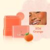 Cross-border New Blush Cream Natural Water Lip and Cheek Dual-use Blush Cream Stick High-gloss Face-fixing Stick Rotating Blush Application - Image 6