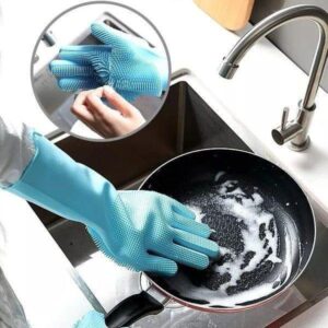Silicone Kitchen Gloves - 1 Pair for Automatic Stain-Free Cooking